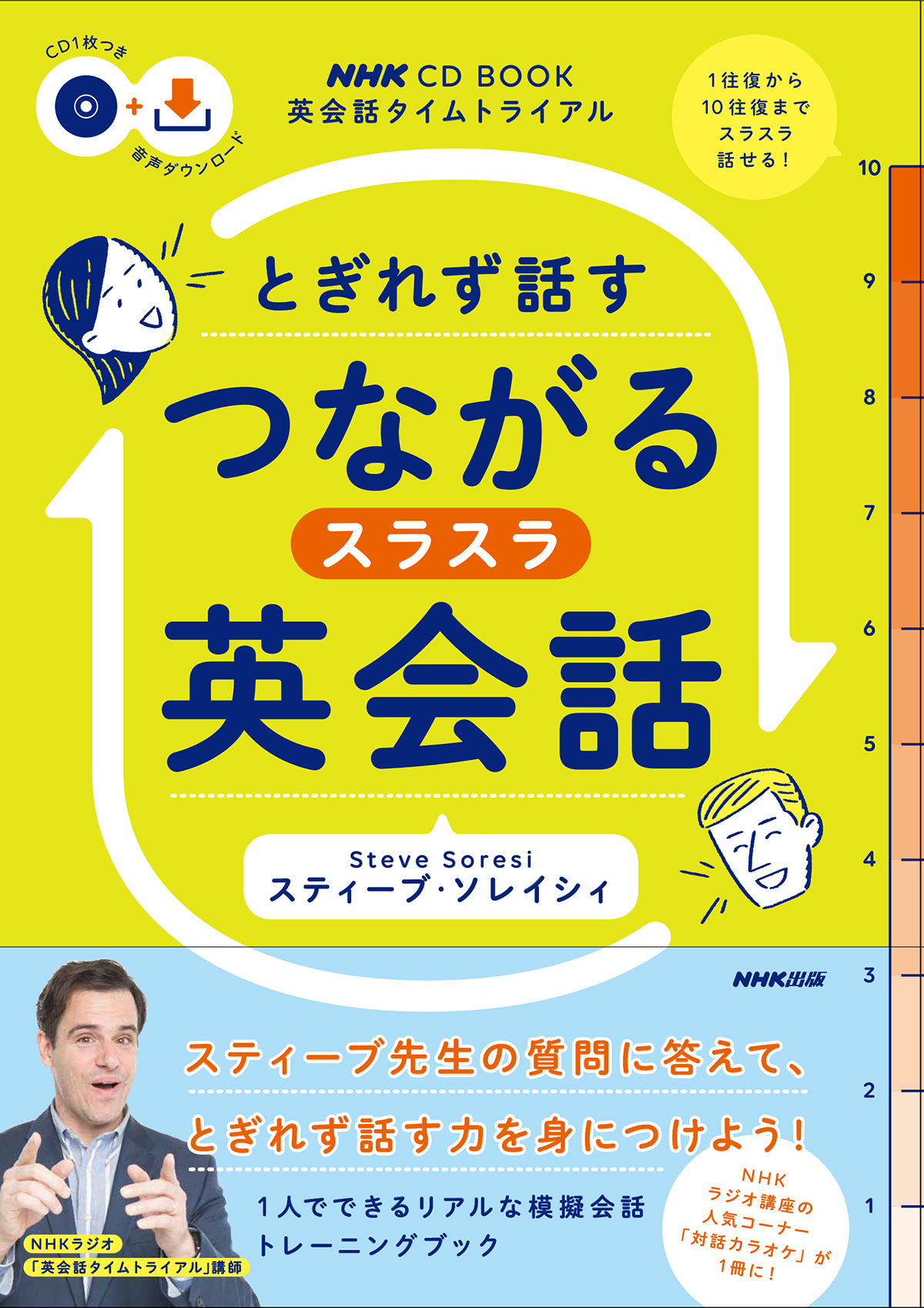 NHK　CD　BOOK　英会話タイムトライアル　とぎれず話す　つながるスラスラ英会話の商品画像